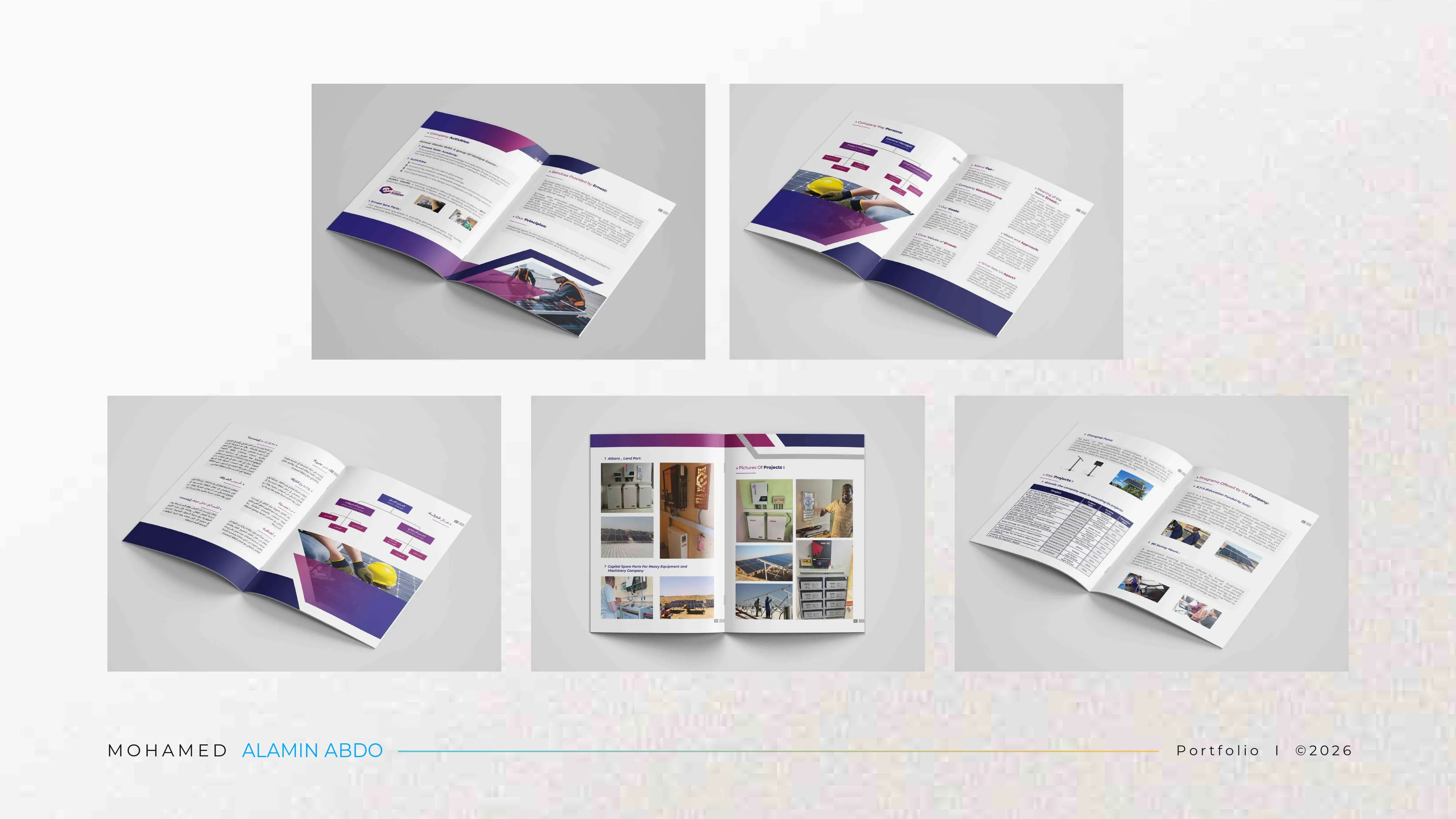 Portfolio showcase page